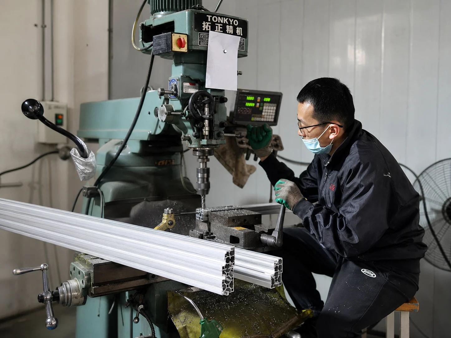 Aluminum profile machining process